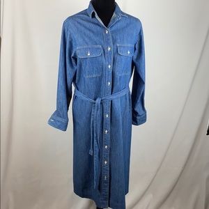 Vintage L.L. Bean Blue Jean Dress Size 10